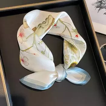 53 * 53 см шелковичный маленький квадратный шарф многофункциональный профессиональный модный декоративный шелковый шарф для весны и осени теплая шаль 53*53cm