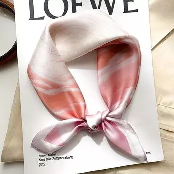 53 * 53 см шелковичный маленький квадратный шарф многофункциональный профессиональный модный декоративный шелковый шарф для весны и осени теплая шаль 53*53cm