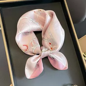 53 * 53 см шелковичный маленький квадратный шарф многофункциональный профессиональный модный декоративный шелковый шарф для весны и осени теплая шаль 53*53cm