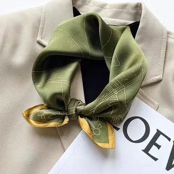 53 * 53 см шелковичный маленький квадратный шарф многофункциональный профессиональный модный декоративный шелковый шарф для весны и осени теплая шаль 53*53cm