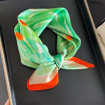 53 * 53 см шелковичный маленький квадратный шарф многофункциональный профессиональный модный декоративный шелковый шарф для весны и осени теплая шаль 53*53cm