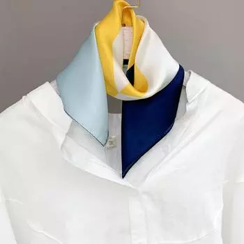 53 * 53 см шелковичный маленький квадратный шарф многофункциональный профессиональный модный декоративный шелковый шарф для весны и осени теплая шаль 53*53cm