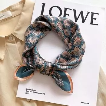 53 * 53 см шелковичный маленький квадратный шарф многофункциональный профессиональный модный декоративный шелковый шарф для весны и осени теплая шаль 53*53CM