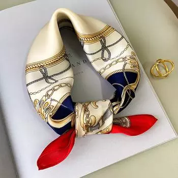 53 * 53 см шелковичный маленький квадратный шарф многофункциональный профессиональный модный декоративный шелковый шарф для весны и осени теплая шаль 53*53CM