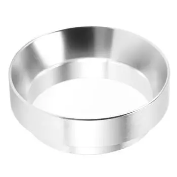 53 мм воронка для дозирования кофе из алюминиевого сплава магнитное кольцо для дозирования кофейного порошка против разлетающегося порошка серебряный