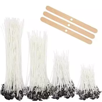 53 шт. держатель для фитилей для свечей, вощеный хлопковый фитиль, набор с подставкой, оригинальные бездымные фитили для свечей, соевое масло, восковая сердцевина, тканое изготовление A