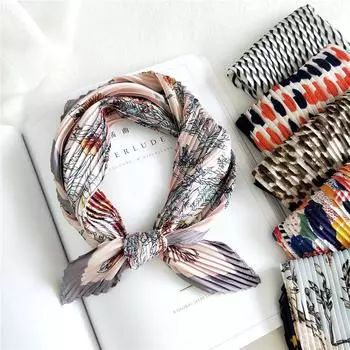 53 см шелковый шарф небольшой квадратный шарф универсальный для женщин весна и осень тонкий дизайн модный и стильный декоративный шарф профессиональный полет 53*53cm