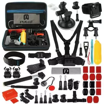 53 в 1 Total Ultimate Combo Kits с чехлом EVA для GoPro