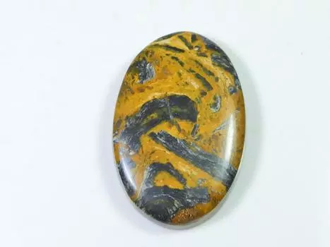 53Cts. Натуральный Питерсит Агат Овальный Кабошон Россыпью Драгоценный Камень 24X37X07MM SK-950