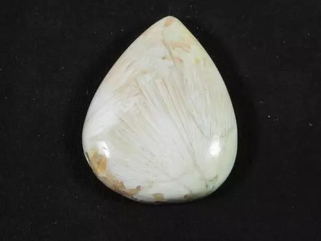 53Cts. Розовый сколоцит груша лечебный кристалл кабошон россыпью драгоценный камень 29X36X8MM SK-2454