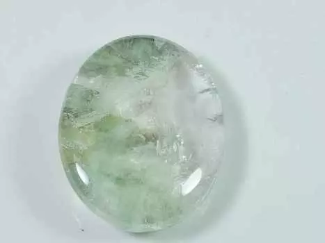 53Cts. Садовый кварц лодолит овальный кристалл кабошон россыпью драгоценный камень 25X31X9MM SK-3385