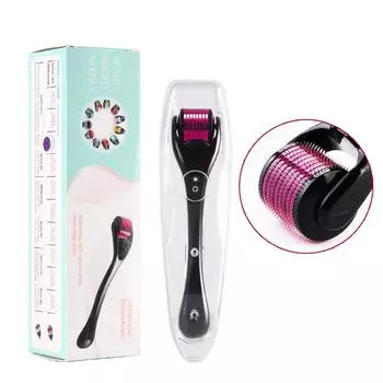 540 дерма-ролик, чистый микронидлинг, длина игл 0,2/0,25/0,3 мм, титановый дермороллер, микронидловый валик для лица белый