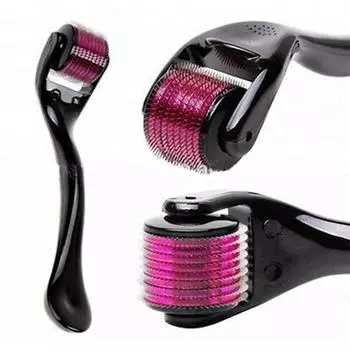 540 Derma Roller Microniddle для длины игл для лица Титановый дермороллер Мезороллер для волос 0.2mm фиолетовый