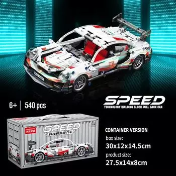 540PCS City Speed Champion Sports Building Blocks, модель гоночного автомобиля, MOC Brick Puzzle, обучающая игрушка для сборки для мальчика, подарок на Хэллоуин