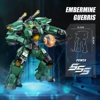 542 шт. цепной молот боевой мех воин строительные блоки тяжелая броня классическая модель кирпичи настольное украшение игрушка детский праздничный подарок