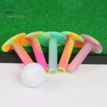 54/65/70 мм красочная резиновая футболка для гольфа Т-образная форма тренировочное поле для гольфа в помещении и на открытом воздухе, держатель для мяча для практики гольфа, тренировочное пособие для гольфа, аксессуары для гольфа, подарки для гольфистов L