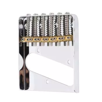 54 мм Гитарный бридж с латунными бочкообразными седлами 6-струнный металлический бридж-заменитель для Telecaster