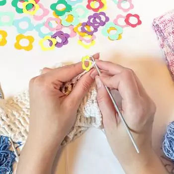 54 шт. маркеры петель разноцветные кольца для петель набор металлических маркеров петель в форме цветка портативные фиксирующие маркеры для вязания крючком