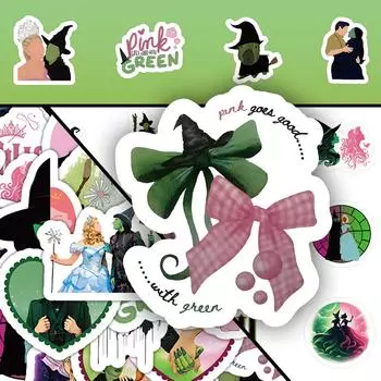 54 шт. Наклейки-граффити для украшения ноутбука, наклейки для багажа One Size