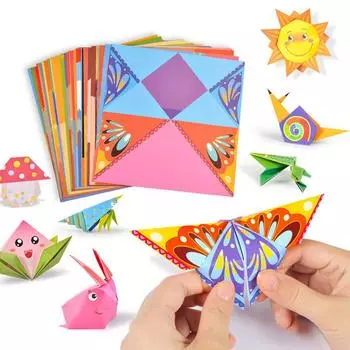 54 страницы DIY Kids Craft Toy 3D Cartoon Animal Origami Handcraft Paper Art Learning Educational Toys для детей