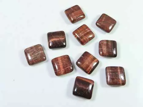 54Cts. AAA Красный тигровый глаз восьмиугольный кабошон драгоценный камень россыпью 10 шт. лот 11X11MM RQ-2025