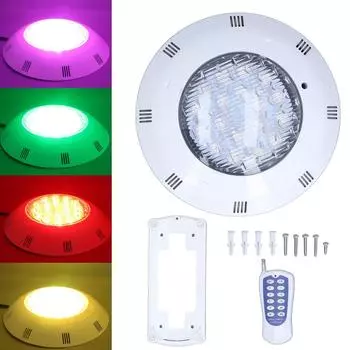 54W 18LED светильник для бассейна RGBW AC12V IP68 водонепроницаемый светильник для пруда с дистанционным управлением ландшафтный