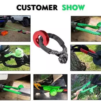 55000 фунтов трос лебедки синтетический мягкий скоба + набор для восстановления прочные скобы с защитным рукавом для восстановления грузовика транспортного средства