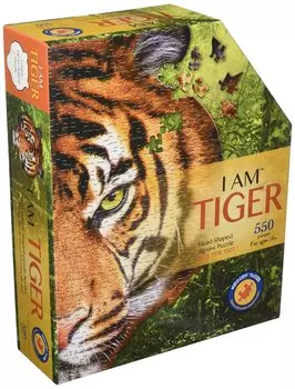 550 Piece Jigsaw Puzzle Big Face x [Tiger] (70 70cm)