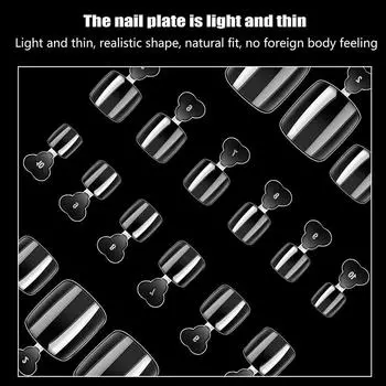 550 шт., полностью покрывающие искусственные ногти на ногах, ультратонкие, натуральные, прозрачные, накладные ногти на ногах, искусственные акриловые накладные ногти, маникюрный инструмент