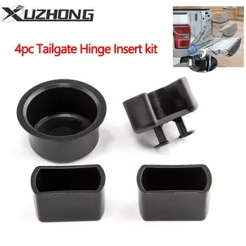 55274936A Комплект вставных втулок шарнира задней двери, черный пластик 38641, подходит для Ford Ranger F150 F250 F350 F450 F550 чёрный