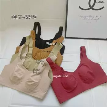 «5549 Rabbit Ear Jelly Strip Термобюстгальтер — Осень/Зима, Воздухопроницаемый, Поддерживающий, Для Большой Груди» 2XL/40