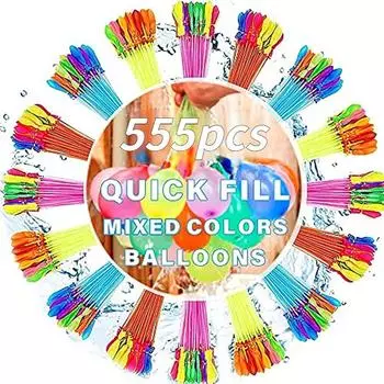 555 шт. воздушные шары с водой для детей и взрослых, набор воздушных шаров с быстрым наполнением, летняя вечеринка, легкое быстрое развлечение, открытый двор для бассейна