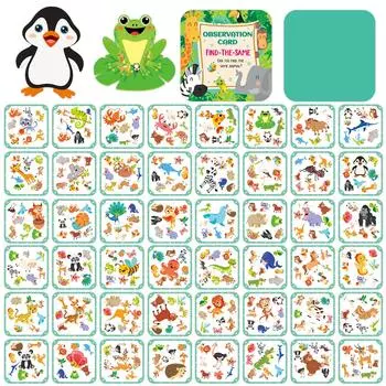55 Cards To Find Different Babies, Observation Exercise, Quiet Book, Parent-Child Interaction Education Card
