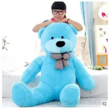 55-дюймовый гигантский подвесной большой плюшевый медведь синий плюшевый мягкий подарочный набор игрушек для детей милый плюшевый праздничный подарок бесплатная доставка