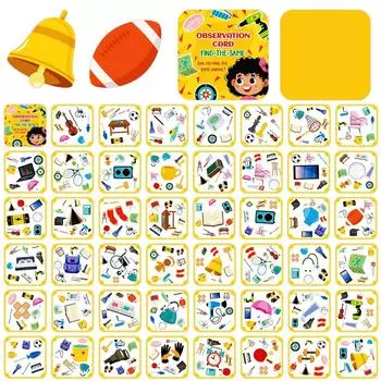 55 Find Different Item Cards Children S Puzzle Early Education Quiet Book Parent-Child Interactive Education Card