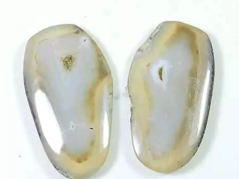 55 карат черный срез окрашенного друзового агата, пара, фантазийные россыпные драгоценные камни 19X35 мм SK-2211