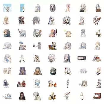 55 шт. граффити-наклеек для украшения ноутбука, наклейки для багажа One Size