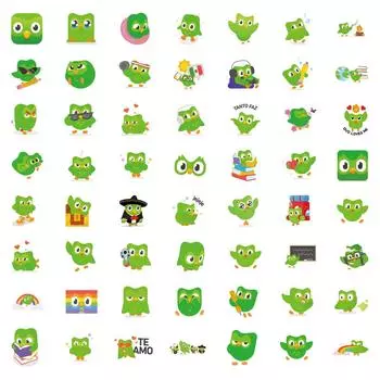 55 шт. граффити-наклеек для украшения ноутбука, наклейки для багажа One Size