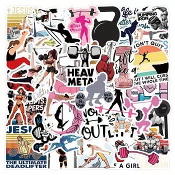 55 шт. Наклейки на чемоданы Водонепроницаемые наклейки Скутер Компьютер Планшет Мультфильм Украшения One Size