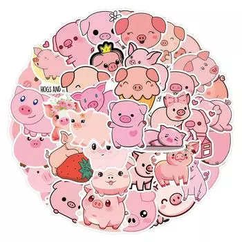 55 шт. Наклейки на чемоданы Водонепроницаемые наклейки Скутер Компьютер Планшет Мультфильм Украшения One Size