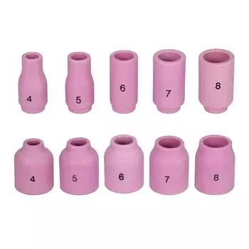 55 шт. сварочная горелка пистолет укороченная газовая линза для TIG WP-17/18/26 прочный практичный стеклянный колпачок цанговый наконечник комплект принадлежностей