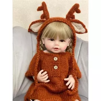 55 см 22 дюйма куклы реборн реалистичные полностью силиконовые детские игрушки Bebe для новорожденных девочек кукла принцесса игрушка для малышей в подарок