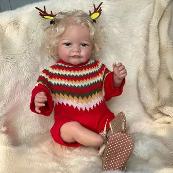 55 см 3D-окрашенная кожа Тобиа Бебе с прошитыми вручную волосами прекрасная реалистичная кукла реборн Tobiah Doll