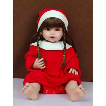 55 см готовые куклы Reborn для милых девочек, рождественский подарок, реалистичные силиконовые виниловые игрушки для новорожденных, сделай сам