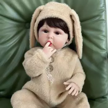 55 см кукла реборн для маленьких мальчиков, игрушка, мягкий силиконовый корпус для девочек, реалистичный винил, новорожденный Bebe, детское платье, подарок