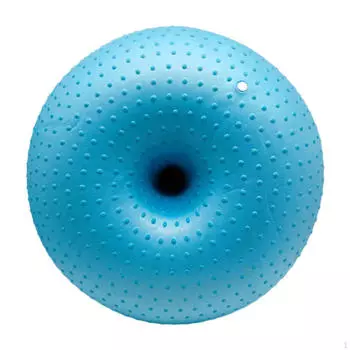 55 см мяч для упражнений в форме пончика, надувной мяч для йоги и фитнеса для ритмичных тренировок, баланса синий