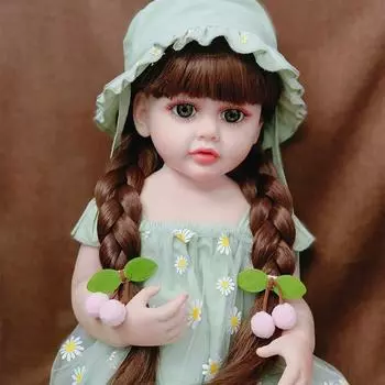 55 см, мягкая силиконовая виниловая кукла Reborn для маленьких девочек, Бетти, красивая принцесса, реалистичная кукла, Рождественский подарок для девочек 55cm