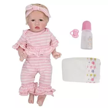 55 см набор кукол Reborn реалистичные куклы Rebirth Baby Girl младенец игрушка подарок с соской