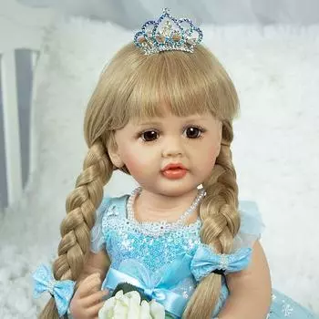 55 см полностью клеевая кукла, подарок на день рождения для ребенка, высокий уровень внешнего вида, может сидеть, лежать, войти в воду 1PCS