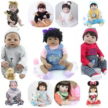 55 см полностью силиконовая кукла реборн для девочек, как настоящие длинные волосы, платье принцессы для малышей Bebe, Boneca, подарок на день рождения Girl-1